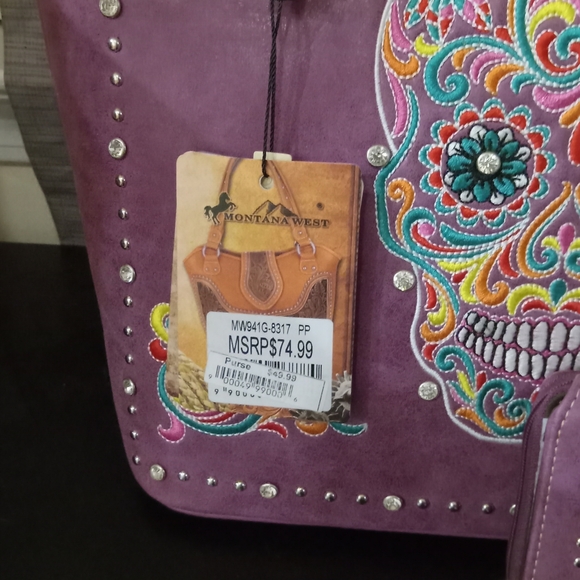 Sugar skull purse and wallet - Picture 3 of 3